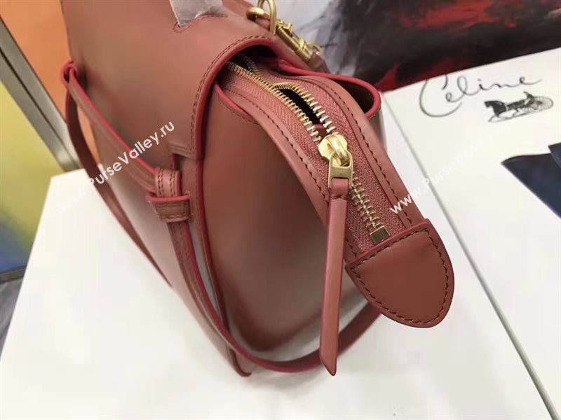 Celine medium belt wine bag 4591