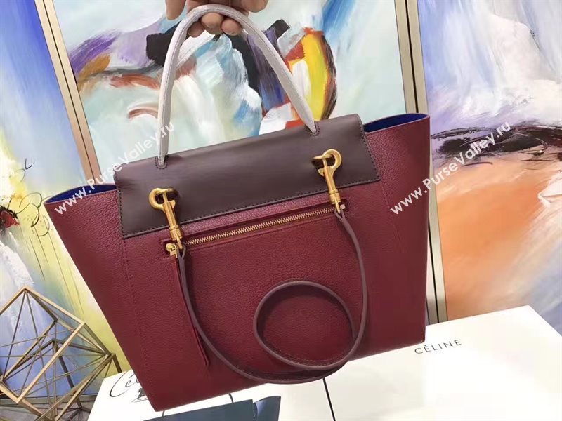 Celine medium wine belt coffee bag 4592