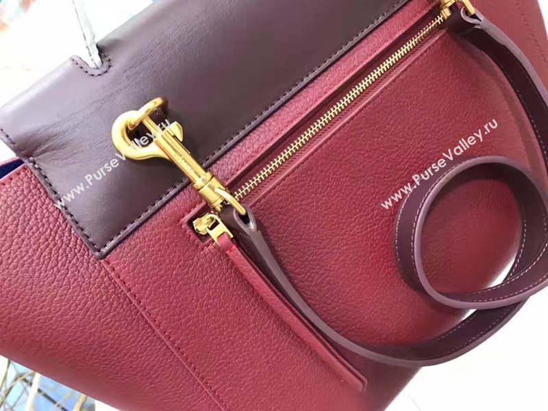 Celine medium wine belt coffee bag 4592