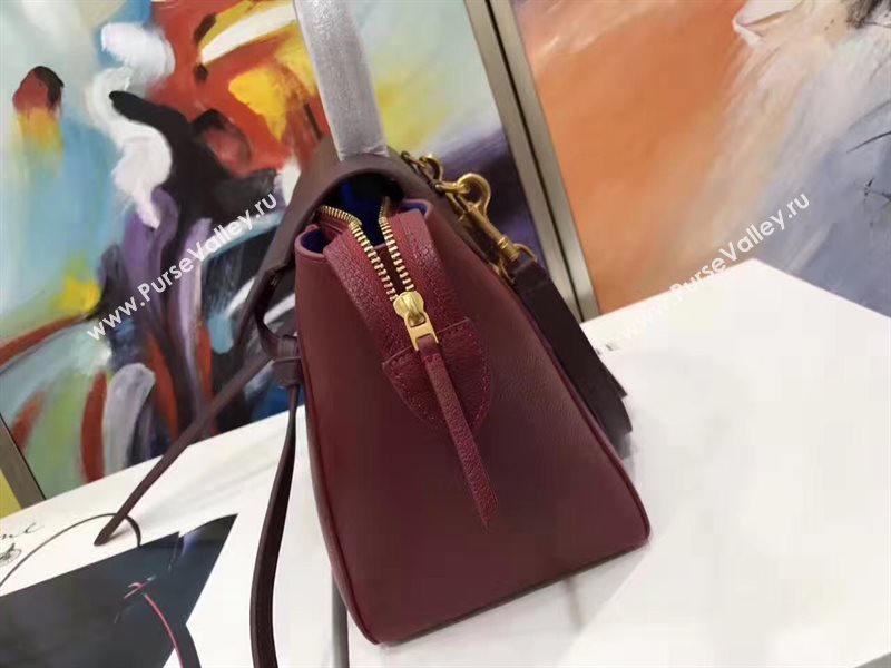 Celine medium wine belt coffee bag 4592