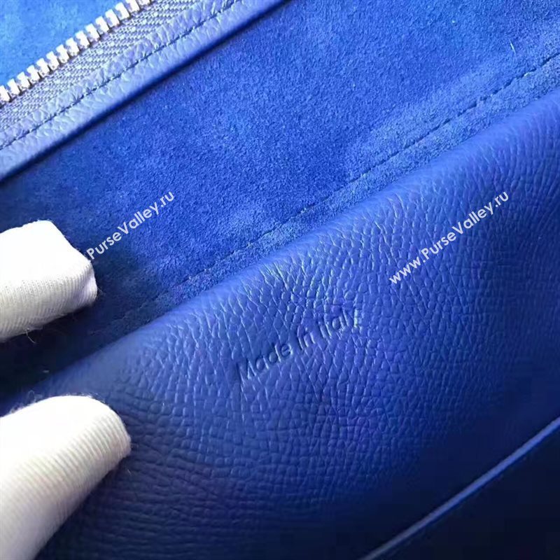 Celine medium grain belt blue bag 4594