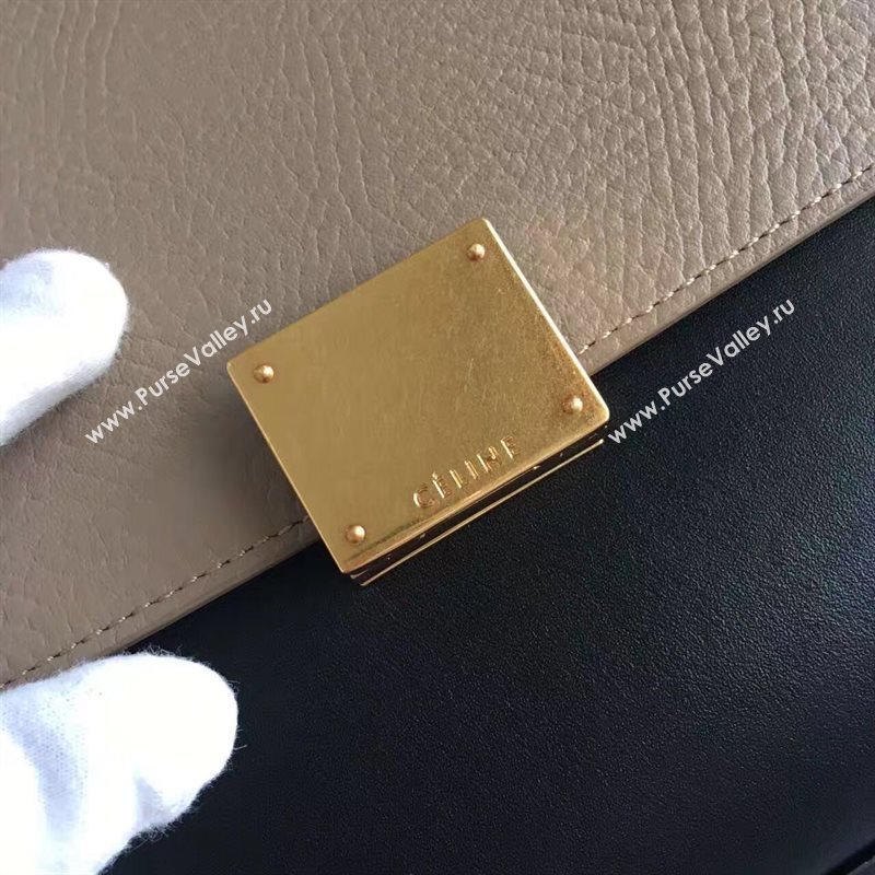 Celine tri-colors tan Trapeze red bag 4501