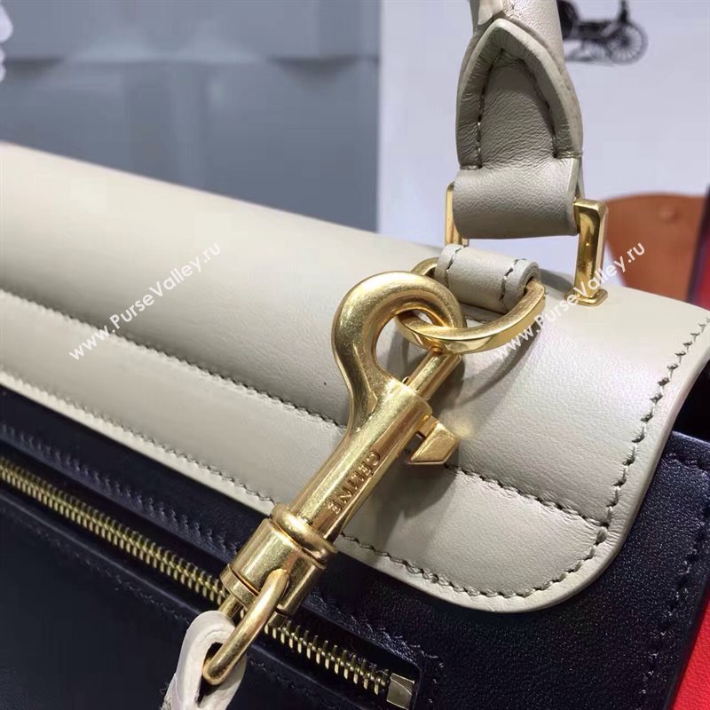 Celine tri-colors black v Trapeze red bag 4502