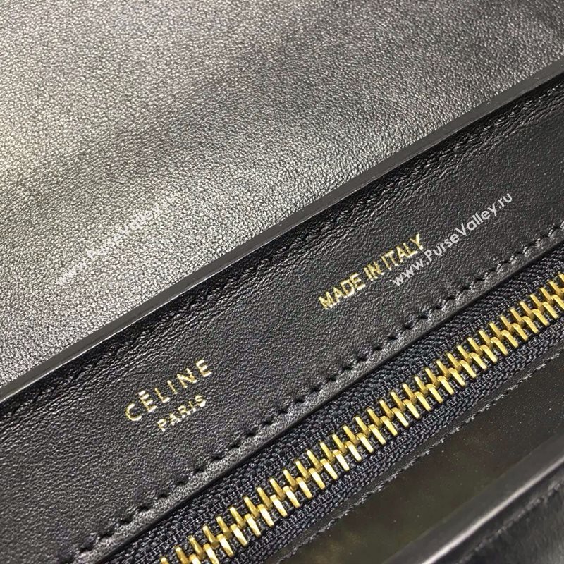 Celine tri-colors tan Trapeze black bag 4503