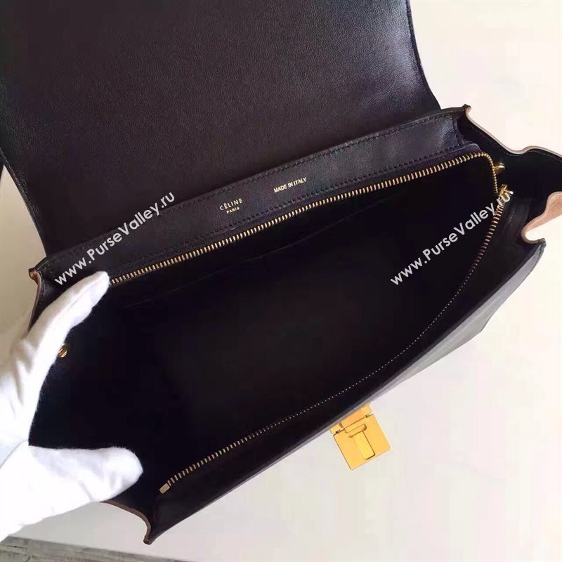 Celine tri-colors blue Trapeze black bag 4506