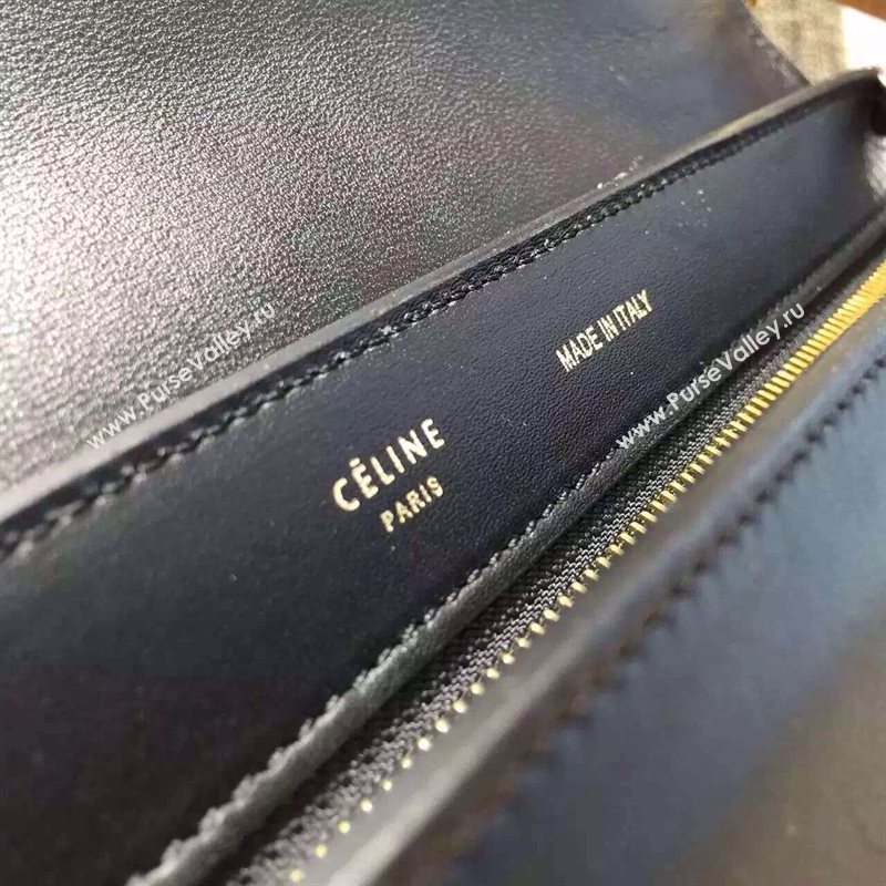 Celine tri-colors black gray Trapeze suede bag 4507