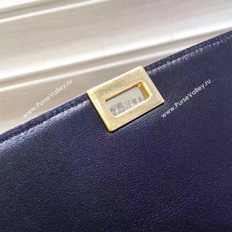 Celine tri-colors black gray Trapeze suede bag 4507