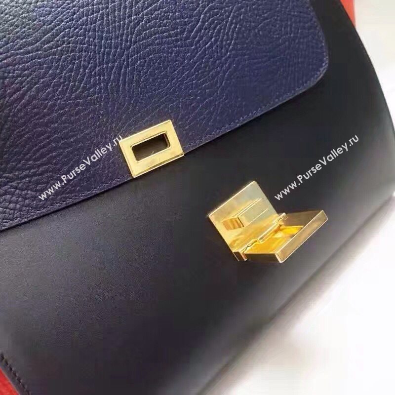 Celine tri-colors black v Trapeze red bag 4508