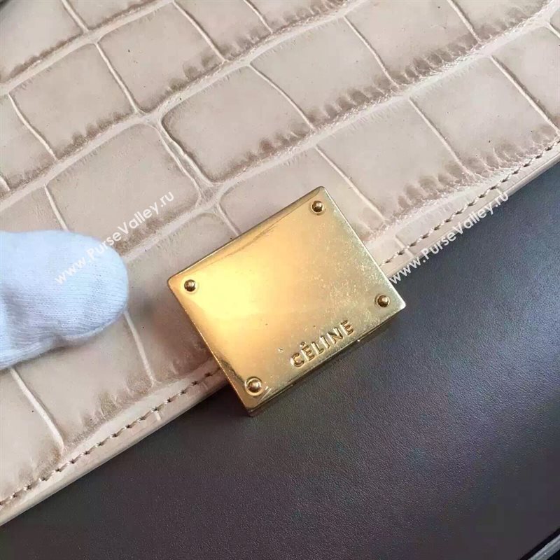 Celine tri-colors tan v Trapeze gray bag 4510