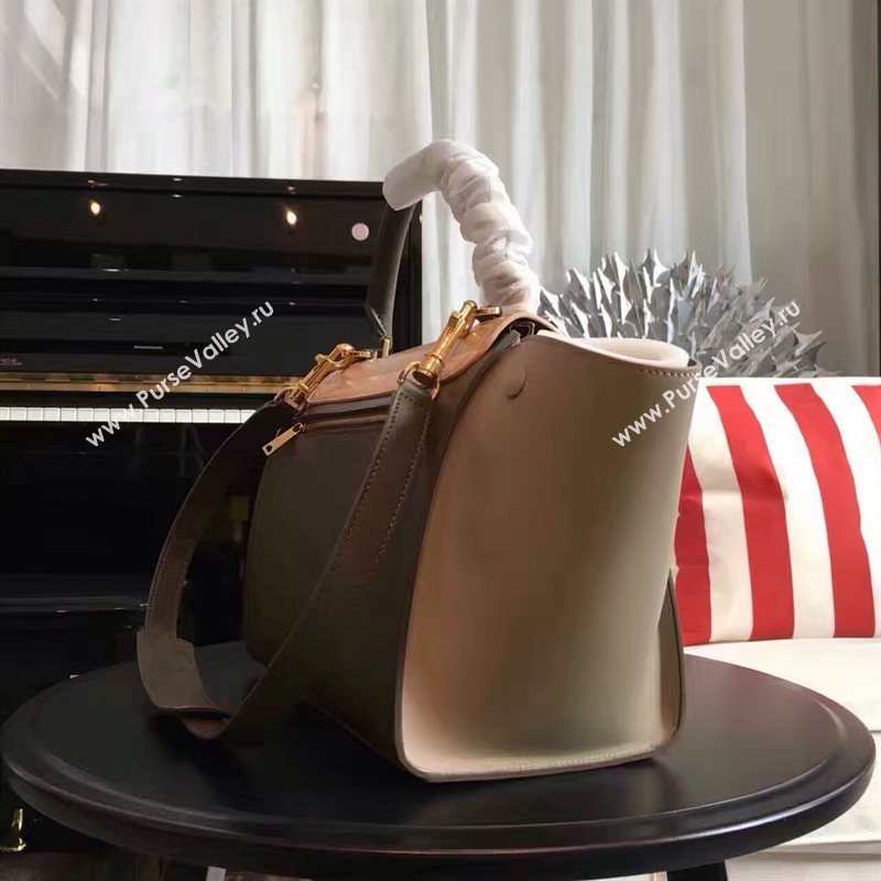 Celine tri-colors tan v Trapeze gray bag 4510