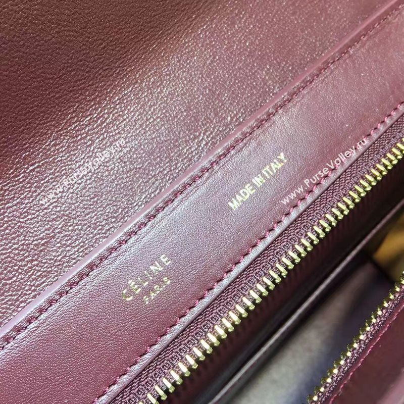 Celine tri-colors red Trapeze tan bag 4514