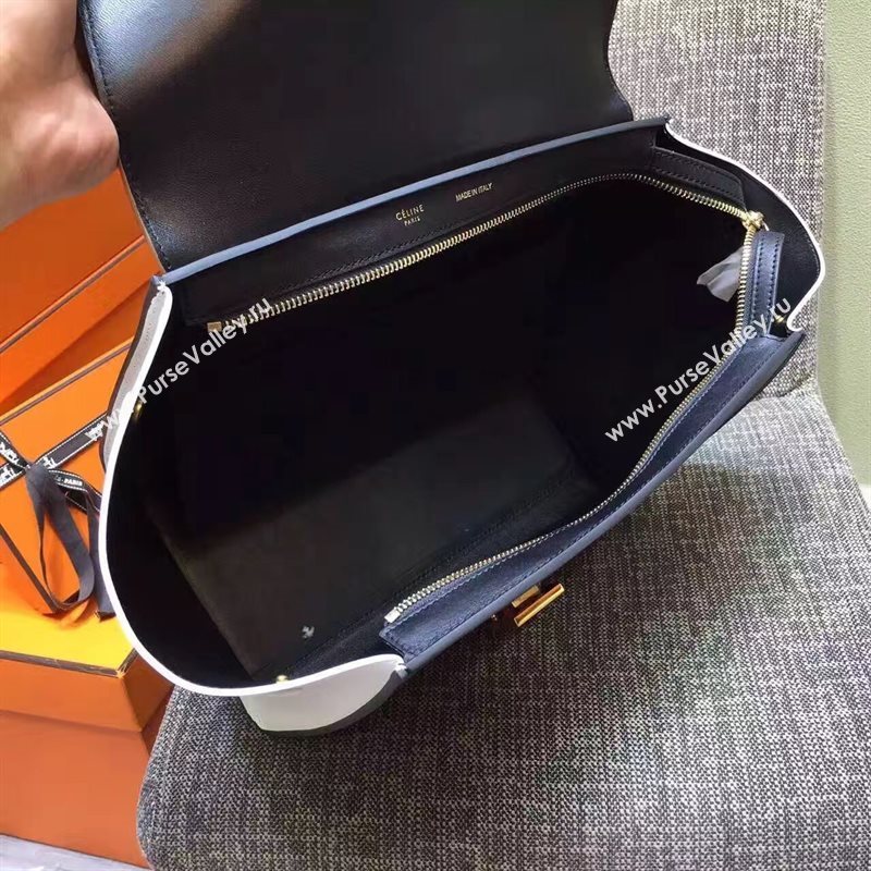 Celine tri-colors tan Trapeze white bag 4515