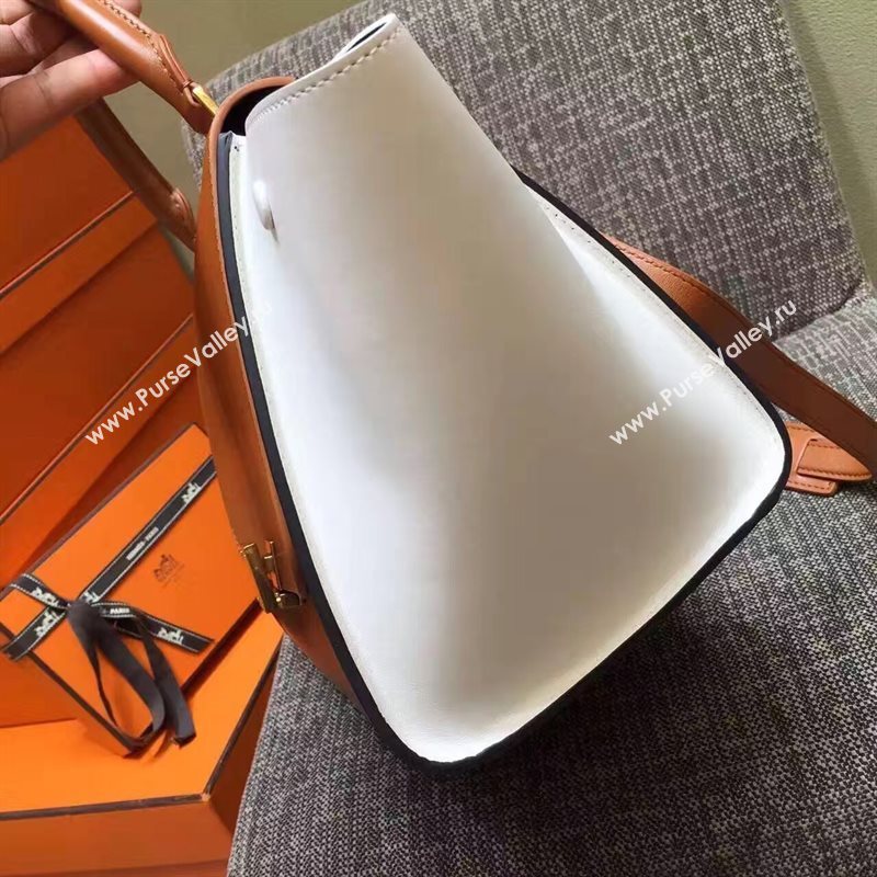 Celine tri-colors tan Trapeze white bag 4515