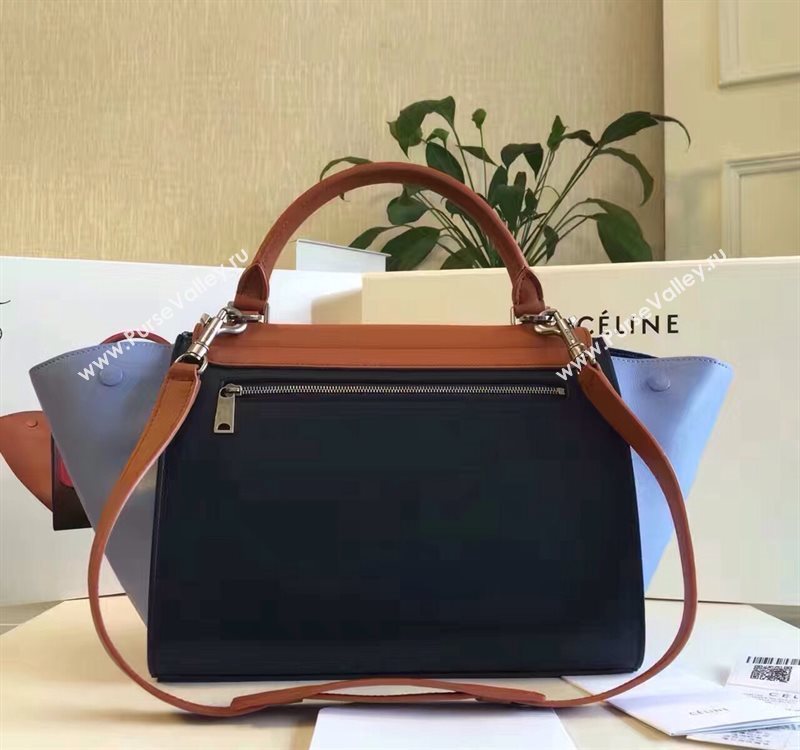 Celine tri-colors coffee v Trapeze sky bag 4516