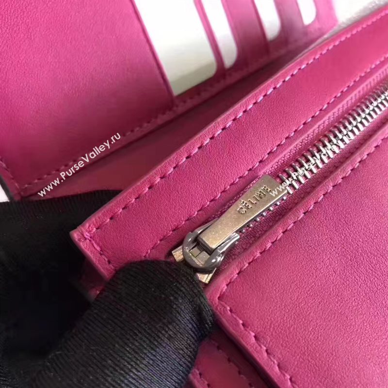 Celine black v rose wallet red bag 4520