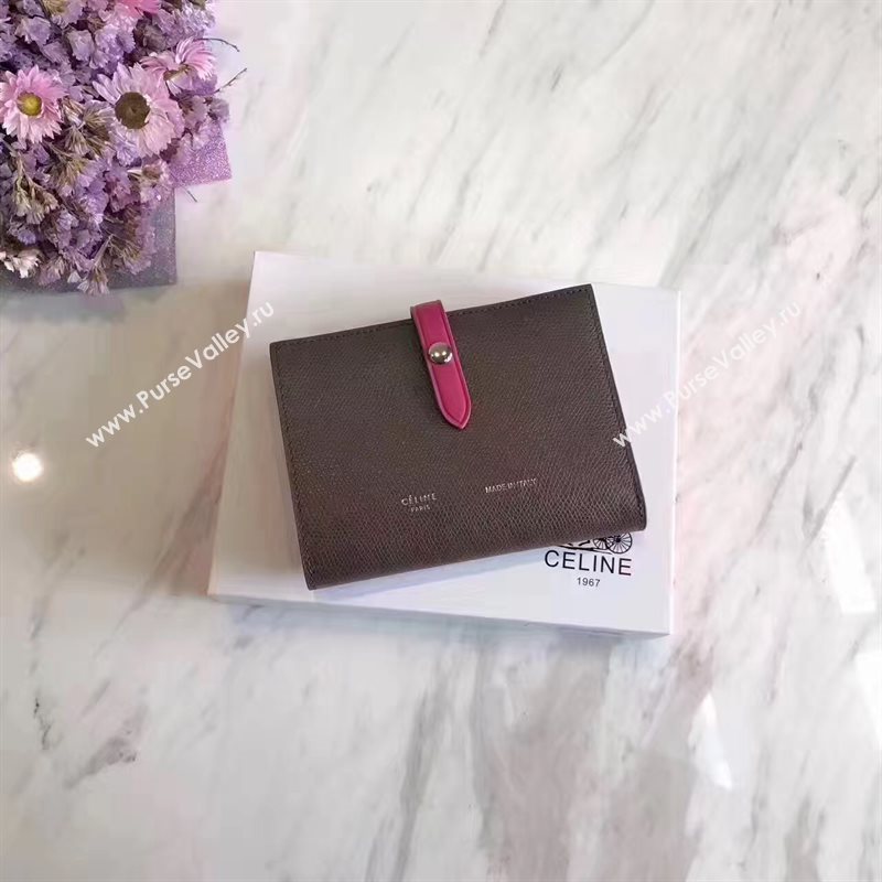 Celine black v rose wallet red bag 4520