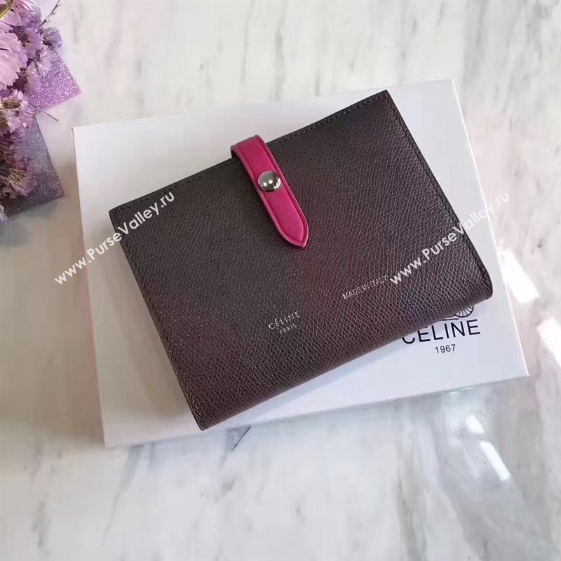 Celine black v rose wallet red bag 4520