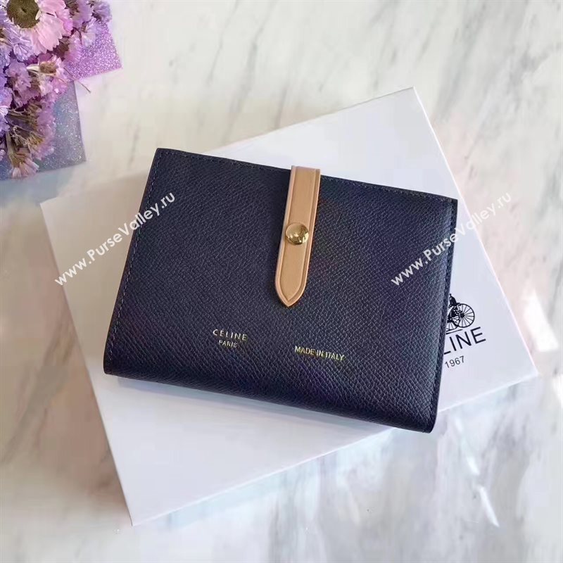 Celine black v wallet tan bag 4522