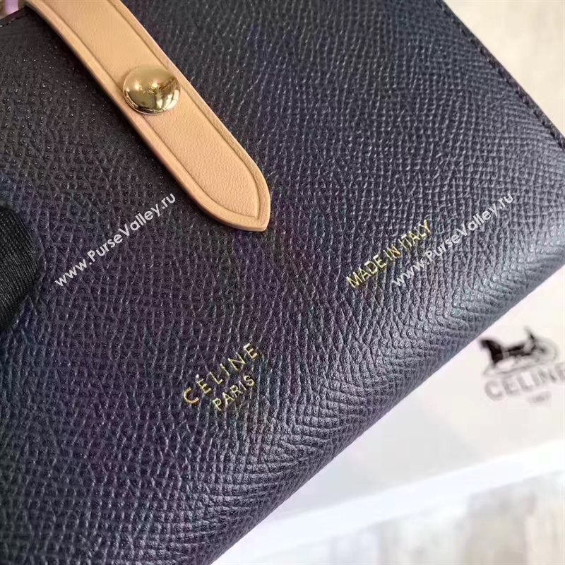 Celine black v wallet tan bag 4522