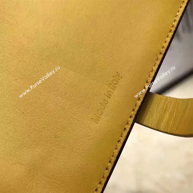 Celine black v wallet yellow bag 4523