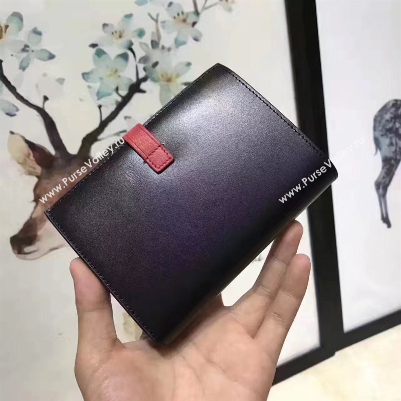 Celine black v wallet red bag 4524