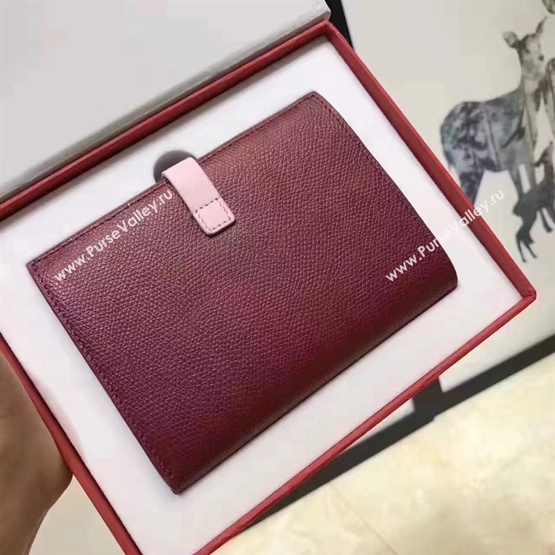 Celine wine v wallet pink bag 4525