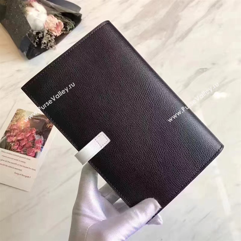 Celine large black v wallet white bag 4526