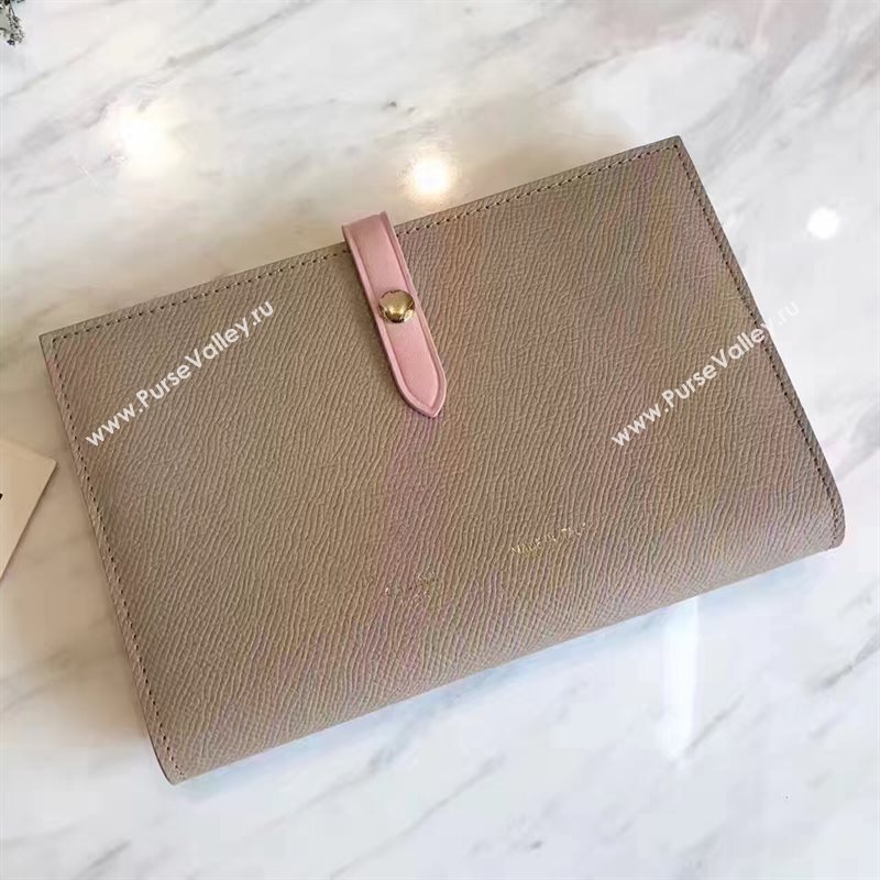 Celine large nude v wallet pink bag 4527