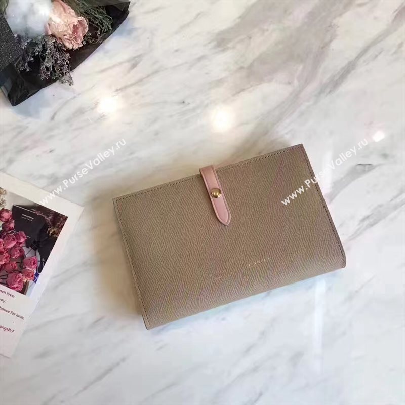 Celine large nude v wallet pink bag 4527