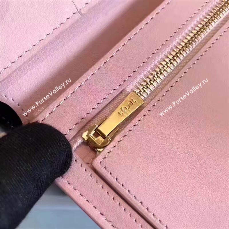 Celine black v wallet pink bag 4531