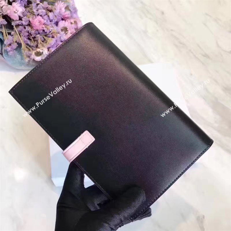 Celine large black v wallet pink bag 4532