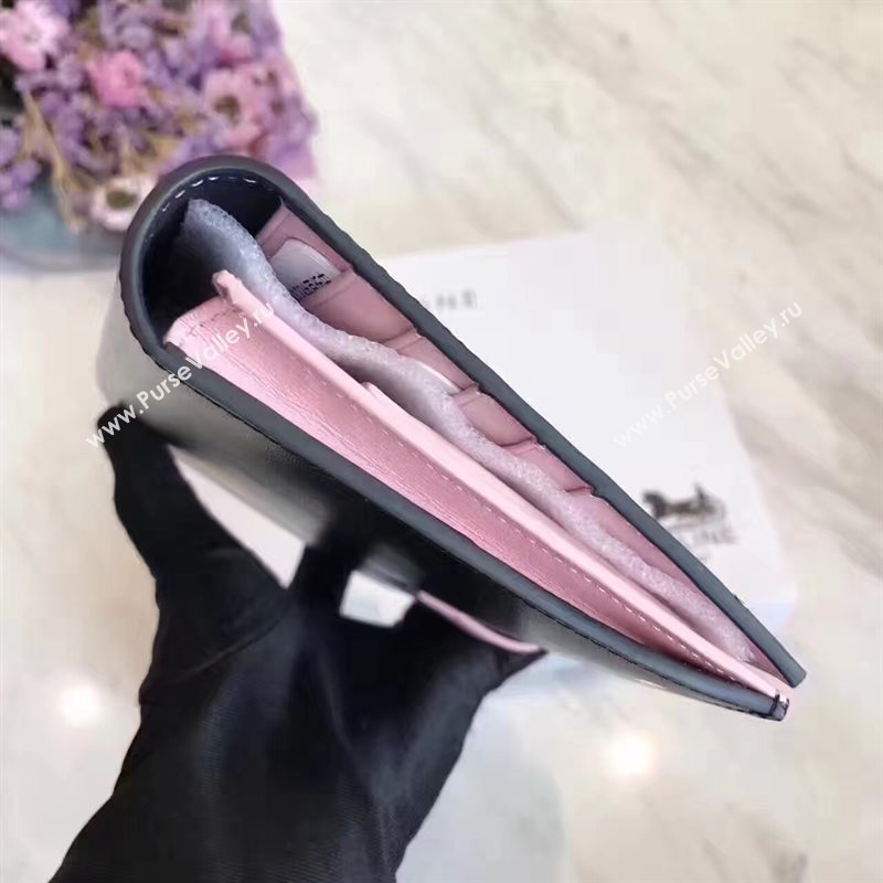 Celine large black v wallet pink bag 4532