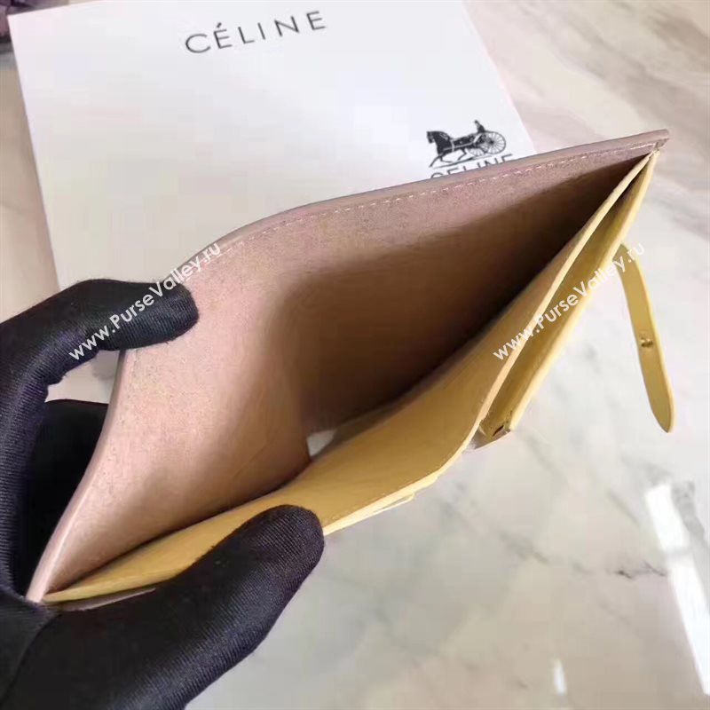 Celine nude v wallet yellow bag 4533