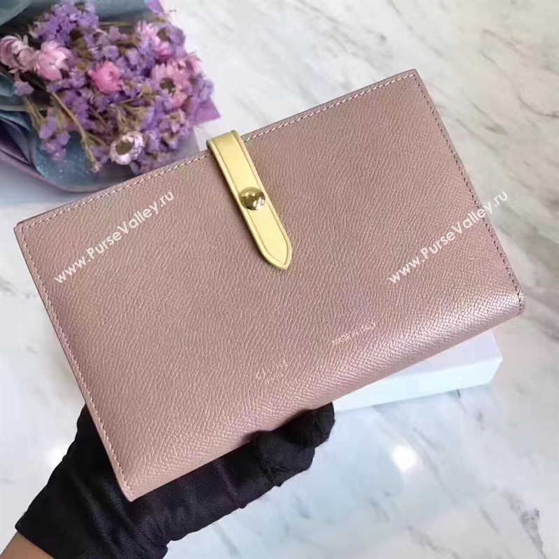 Celine large tan v wallet yellow bag 4534