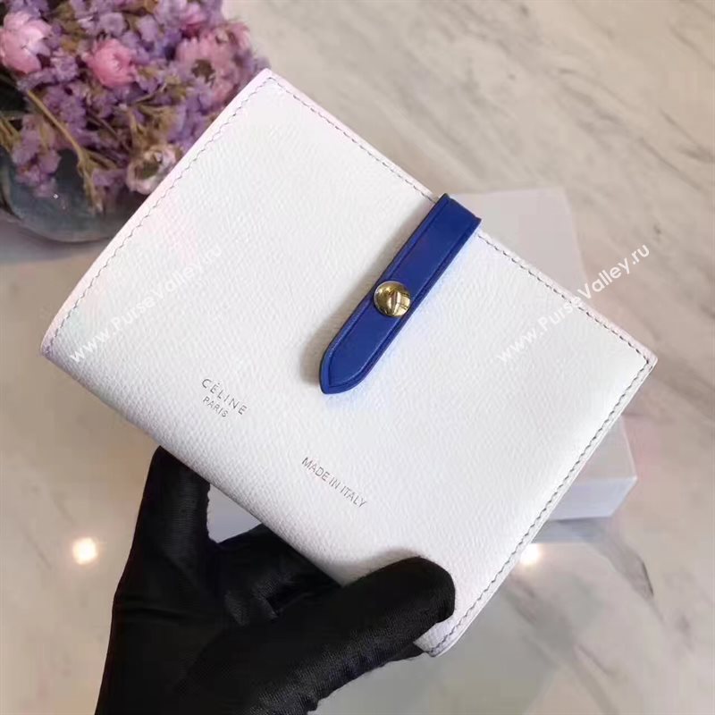 Celine white wallet navy bag 4535