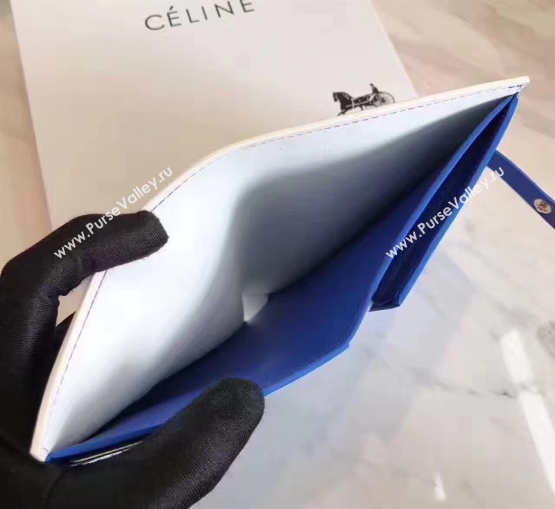 Celine white wallet navy bag 4535
