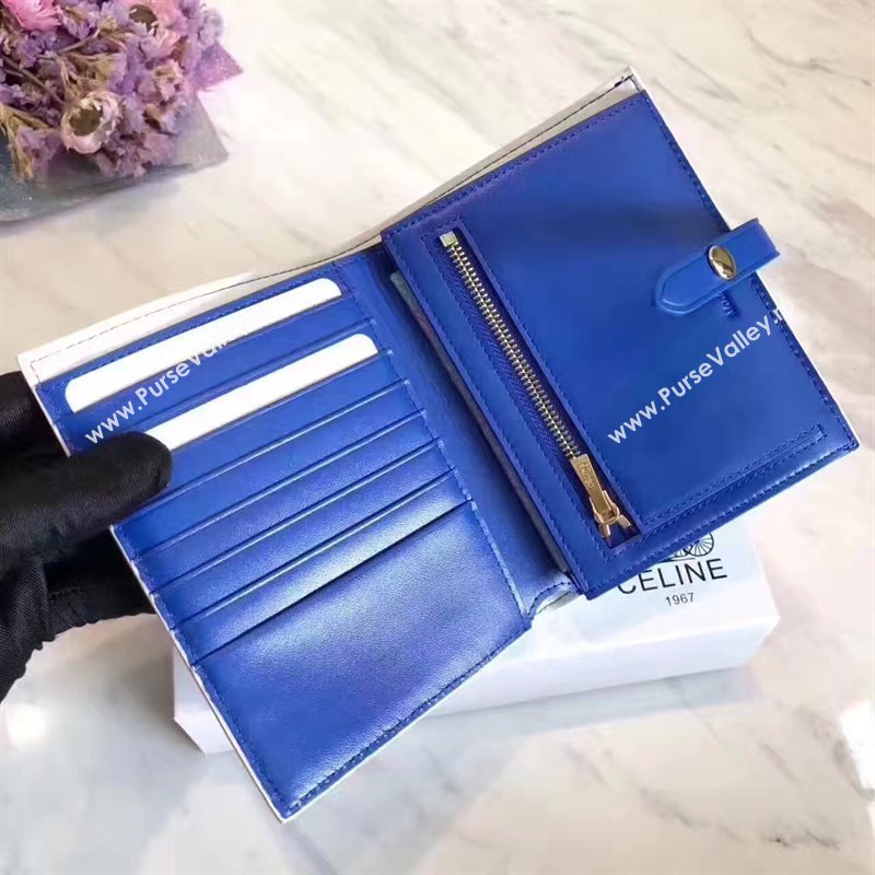 Celine white wallet navy bag 4535