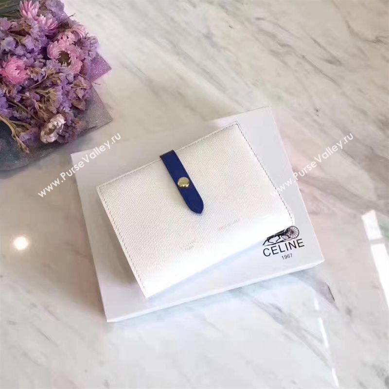 Celine white wallet navy bag 4535