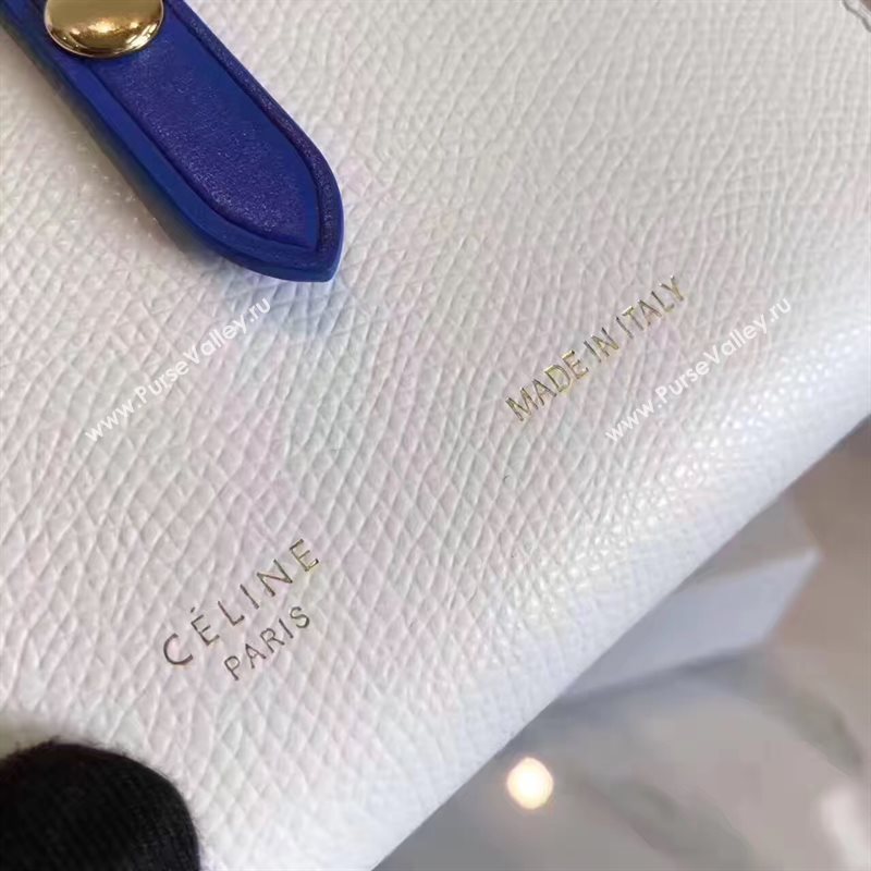 Celine white wallet navy bag 4535