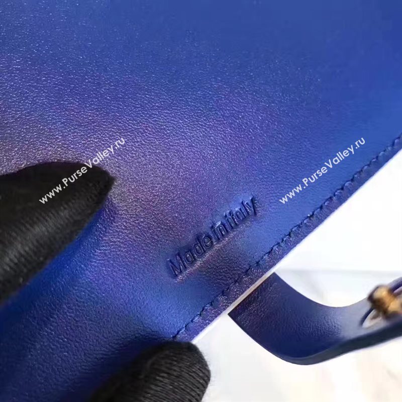 Celine large white v wallet navy bag 4536