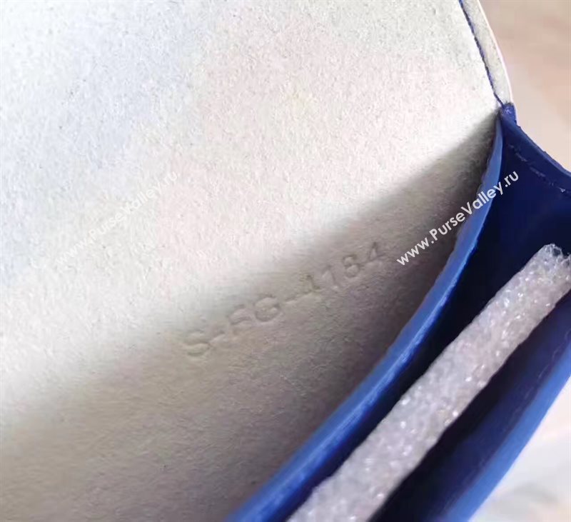 Celine large white v wallet navy bag 4536