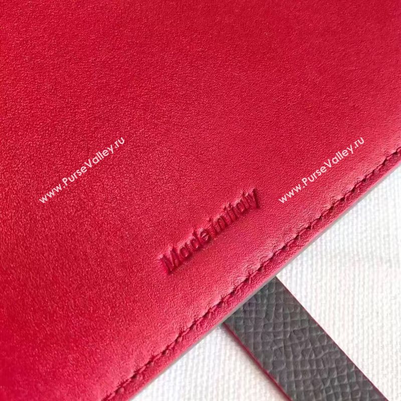 Celine large gray v wallet red bag 4538