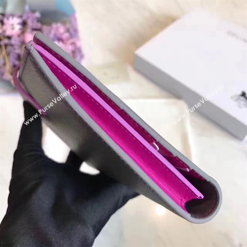 Celine large gray v wallet rose bag 4539