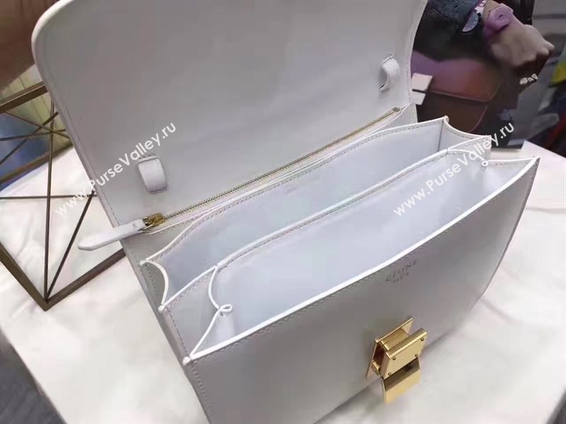 Celine classic white box bag 4647