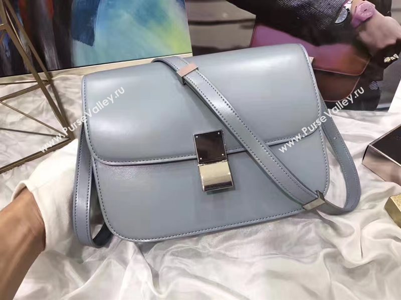 Celine classic gray box bag 4650