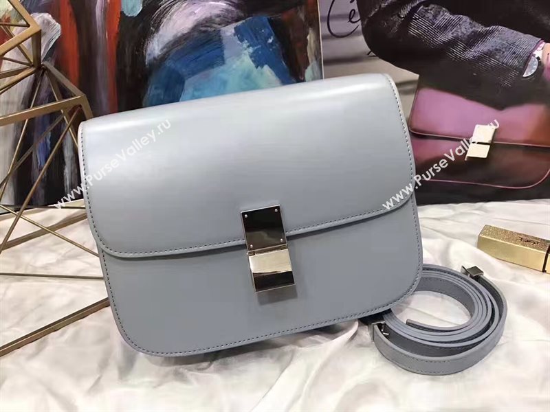 Celine classic gray box bag 4650