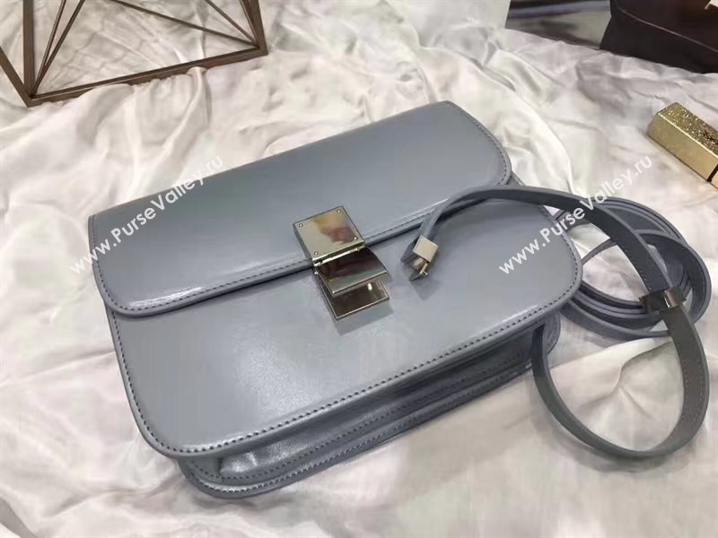 Celine classic gray box bag 4650