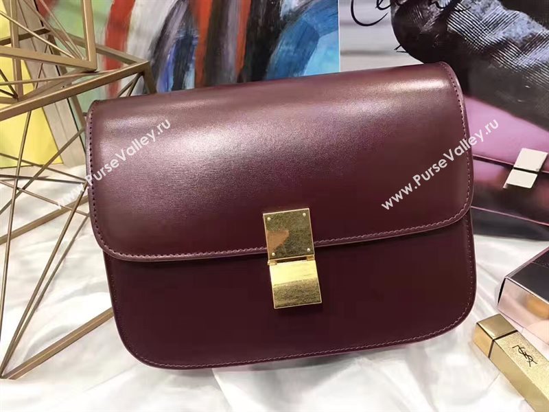 Celine wine box classic bag 4654