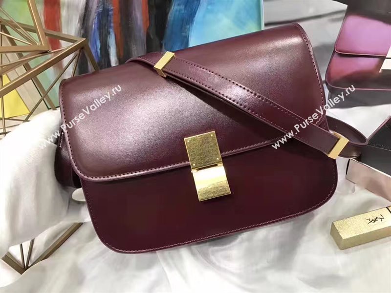 Celine wine box classic bag 4654