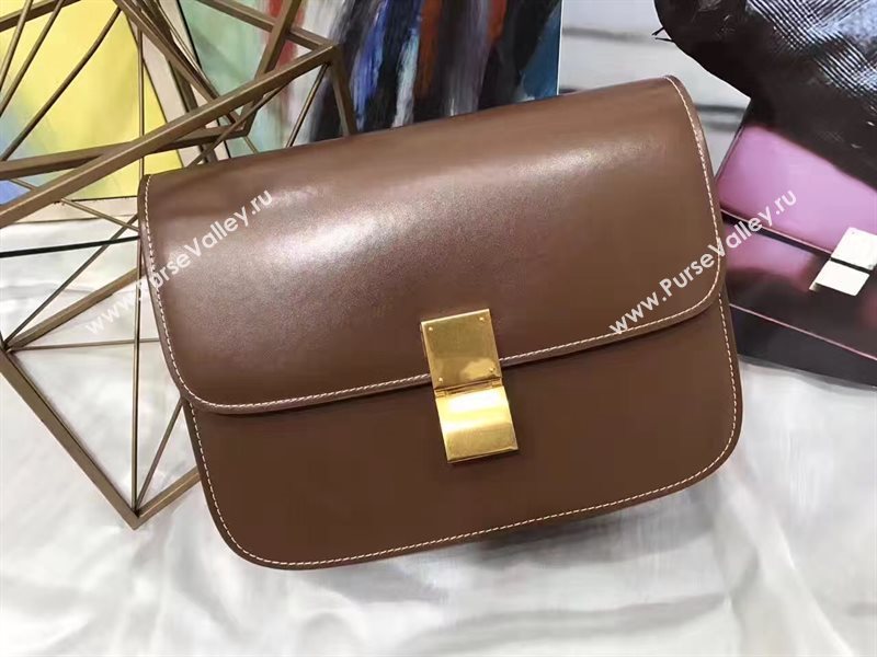 Celine tan box classic bag 4655